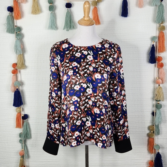 Derek Lam 10 Crosby Floral Blouse - Picture 1 of 9